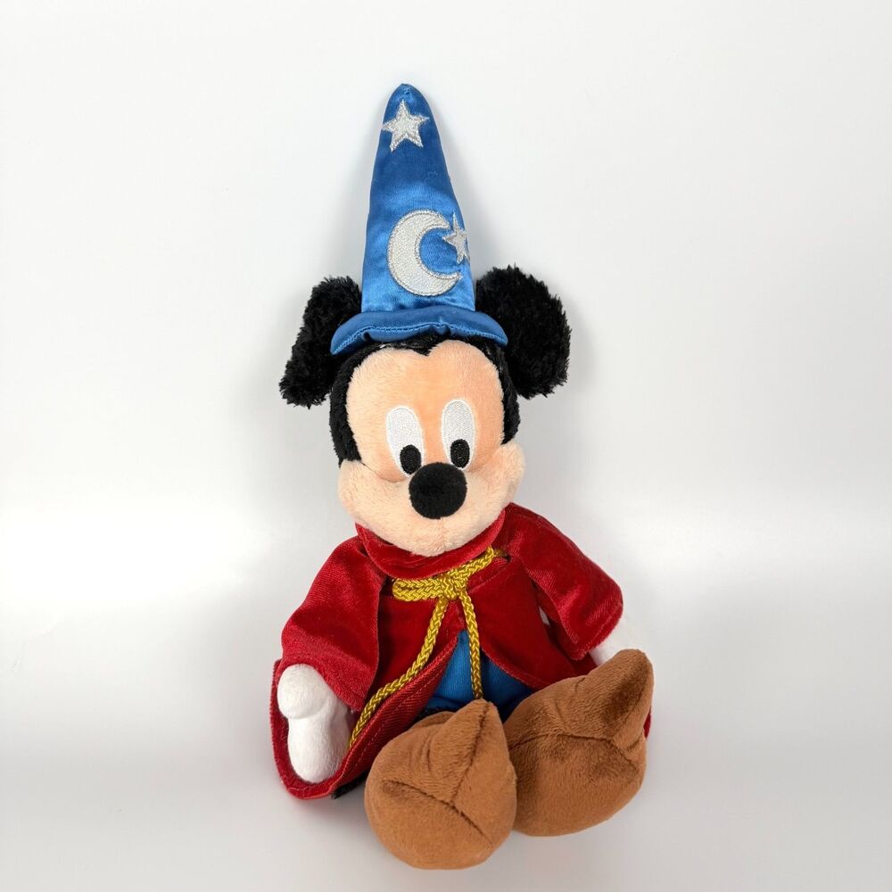 Disney Parks Fantasia Sorcerer Mickey 15" Fuzzy Ears